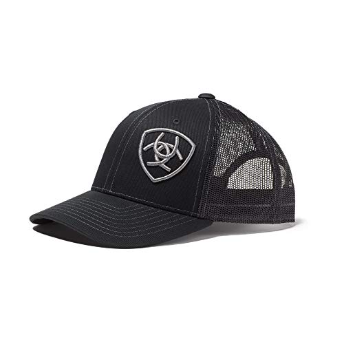 Casquette enfant Ariat noire visière protectrice contre le soleil