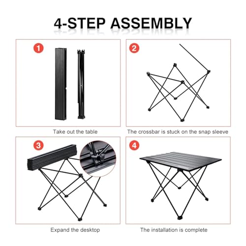 Table de camping pliable compacte pour ne plus manquer de place dehors - 6
