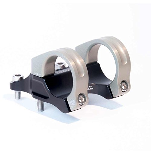 Renthal Integra 35 Bicycle Stem - Clamp: 35mm, L: 50mm, Steerer: Direct Mount, 10, Black/Gold - STM116-BKAG