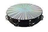 8' 3D Tambourine Music Double Row Jingle Percussion Instrument Church