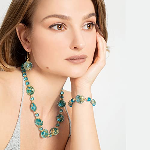 Glass Of Venice Murano Glass Ca D'Oro Earrings - Aqua3