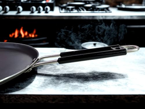 Pure Iron Heavy Induction Tawa for Roti/Chapati with Steel Handle | Premium Flat Bottom Induction Loha Tava with Health Benefits | Non-Toxic, No... - Image 7