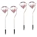 Produktbild perfeclan 4 x Diamant Laterne Garten Blumentopf Landschafts Garten Deko Ornamente Zubehör - Weiß