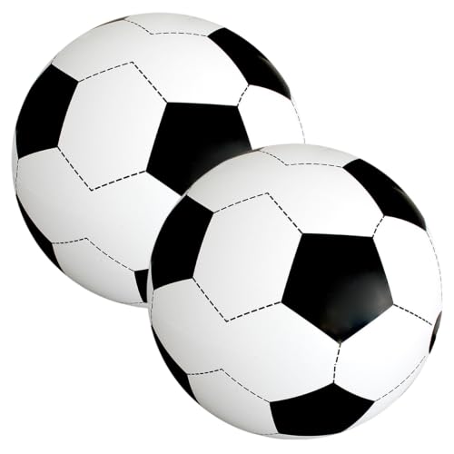 Balones de fútbol gigantes de PVC de 47 pulgadas para playa y jardín pack de 2