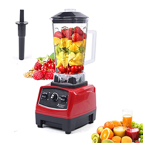 DNYSYSJ 2200W Household Kitchen Countertop Blender Mixer Juicer Machine 6 Blades Smoothie Blender Food Mixer with 2L Capacity Jar