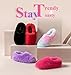 Onmygogo Fuzzy Winter Indoor Slippers for Women (Women size 7-8, Pink)
