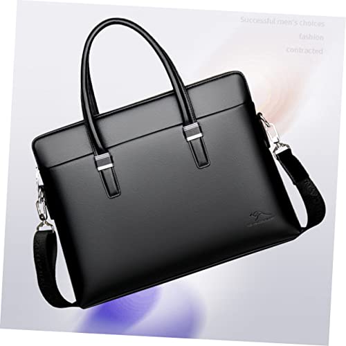 Maletín de piel para hombre DOITOOL para laptop casual y de negocios miniatura 6