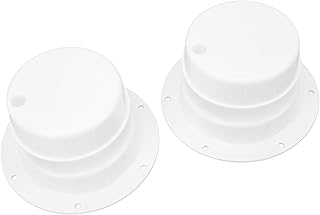 Acouto 2Pcs RV Plumbing Vent Cap White ABS RV Roof Vent Cap Camper Motorhome Trailer Pipe Vent Cover Heat And Erosion Resistant Sewer Cap