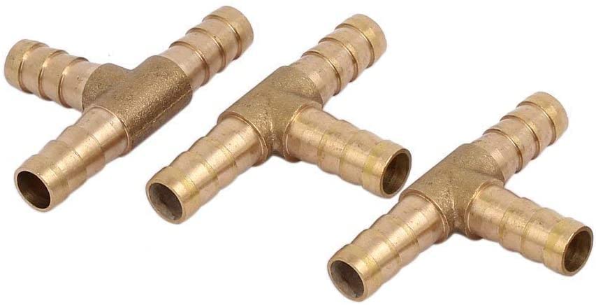 MAXAIR Brass Barb Type Tee Jointer 3 Ways Connector Pack Of 3 Pcs (10mm or 3/8") (B0B34PTVWX) Amazon Price History, Amazon Price Tracker