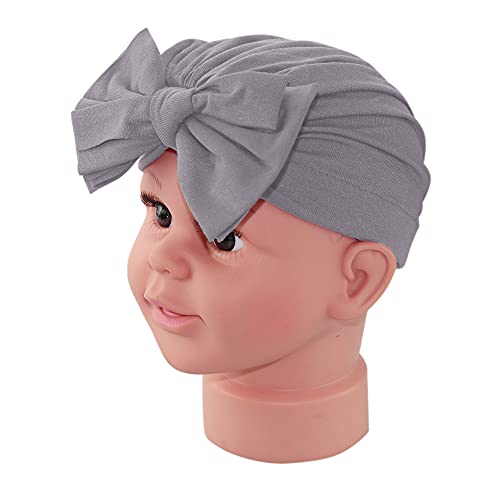 Bestjybt 6 Pcs Baby Turban Knot Hats Infant Toddler Hospital Hat Cotton Head Wrap (Big Bow) Multicolor #TOP3
