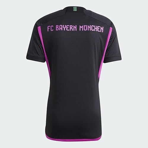 Miniatura 6 de adidas Camiseta de fútbol para hombre, Bayern Munich 23/24, mensaje unificador, tela que absorbe la humedad, gráfico único de mapa del mundo,