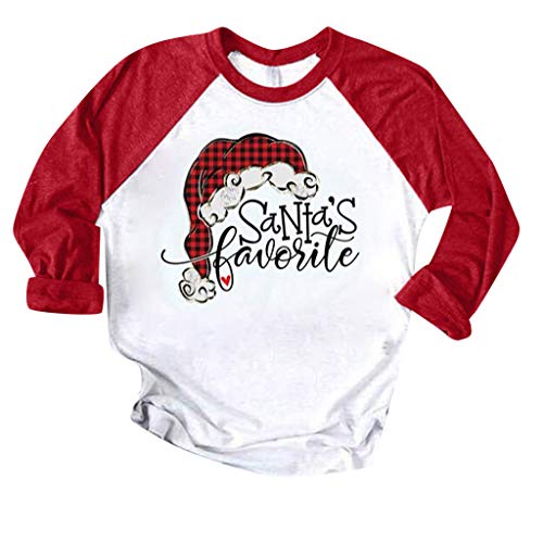 Donna Top,Felpe con Cappuccio Donna Caldo Maglione Peluche Felpa con Maniche Lunghe da Donna Fashiont-Shirt da Donna con Pullover con Cappuccio E Stampa di Patchwork A Colori Natalizi