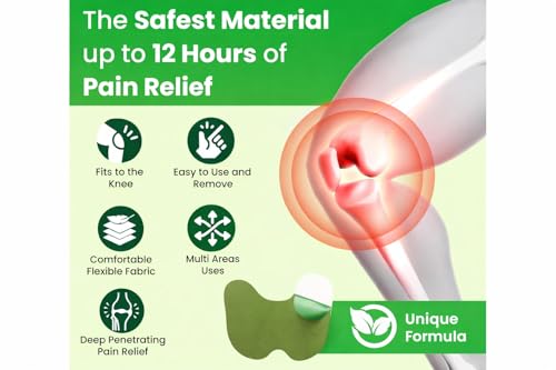 Image of Herbal Knee Pain Relief Patches - 30 PCS (Pack of 3) Arthritis Inflammation Patch Sticker | Instant Relief from Pain | Joint Pain Relief Products Natural Wormwood Extract Patch for Knee
