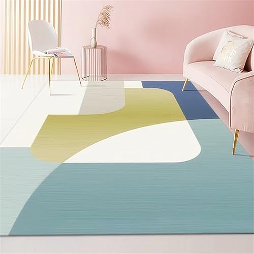 Alfombras de Habitacion Grande Azul Marca Kunsen