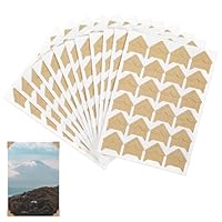 QfwdfcTrenz 288 Stück /12 Blatt Fotoecken Aufkleber Selbstklebend Fotoaufkleber Fotoecken Aufkleber Selbstklebend Scrapbook Zubehör für DIY Scrapbooking Bilderalbum Corner Tagebuch