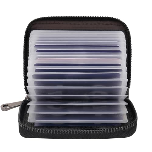 IHIGOGOFA Porte Cartes de Crédit Femme Homme Cuir 20 Fentes