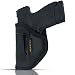 IWB Gun Holster by Houston - ECO Leather Concealed Carry Soft Material | Fits Glock 26/27/33, Shield, XDS, Taurus 709, Taurus Pro C, Walther P22, Beretta Nano, SCCY Sky.Ruger LC9 (Left) (CHP-57A-LH)