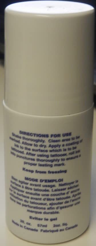 Ketchum Black Tattoo Ink Roll-on 2 Oz.