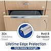 Amazon.com : Stainless Steel Drawer Cap Protects Cabinet Edges from ...