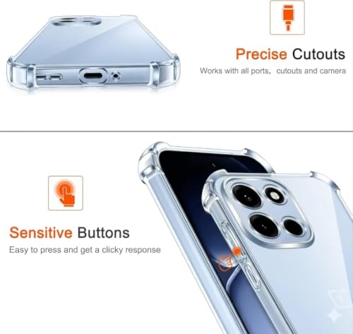 Image of Lustree Nord CE 6,Back Cover Compatible with OnePlus Nord 6 5G|with Ai Button 4 Corner Air Cushion Protection & Camera Protection | Slim & Stylus Cover OnePlus Nord CE 6 / Nord 6