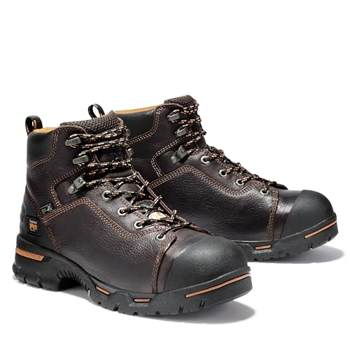 Timberland PRO Timberland PRO Men's Endurance 6 Inch Steel Safety Toe Puncture Resistant Industrial Work Boot, Briar Brown, 10.5M