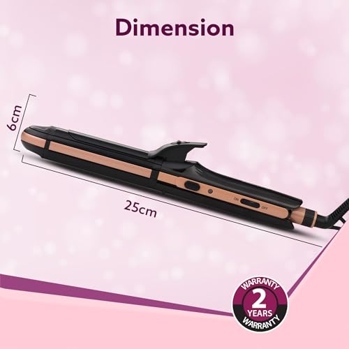 AGARO 4 in1 hair Straightener,Wavy Hair, Crimper, Curler, Hair Styler, Keratin Infused Ceramic Coated Plate, Variable Style Settings, Hair Styling,... - Image 7