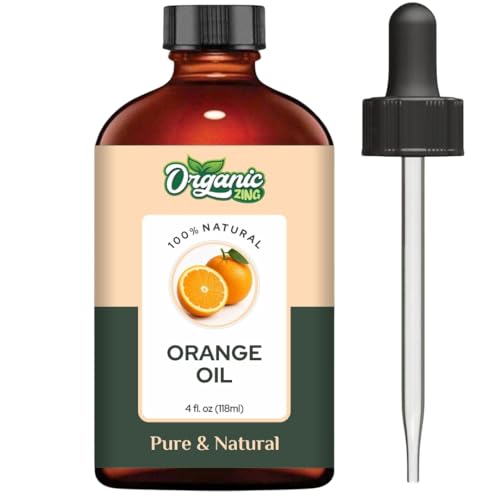 Image of Organic Zing Orange (Citrus X Sinensis) Oil | Pure & Natural Essential Oil for Aroma, Diffusers, Skincare & Hair care - 118ml /3.99fl oz