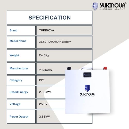 Image of 25.6V 100Ah Lithium-Ion Inverter Battery | Smart BMS | Fast Charging | Long Backup | Lightweight & Maintenance-Free | Suitable for Home Inverters & Hybrid Systems