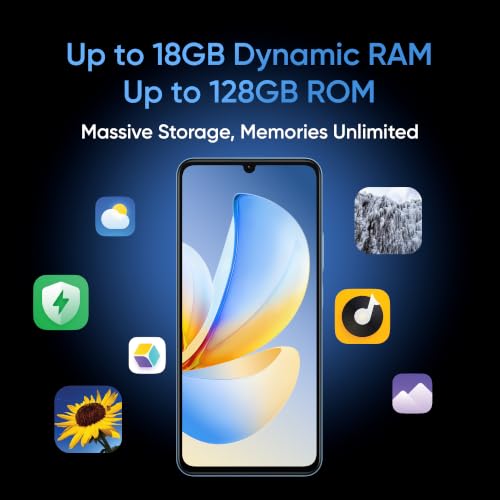 Image of realme narzo 80 Lite (See Blue,4GB+64GB) 2026 | 6300mAh Segment's Biggest Battery | 7.94mm Slim Design | 300% Ultra Volume | Pulse Light: 9 Colors, 5 Glow Modes | Ai Assist