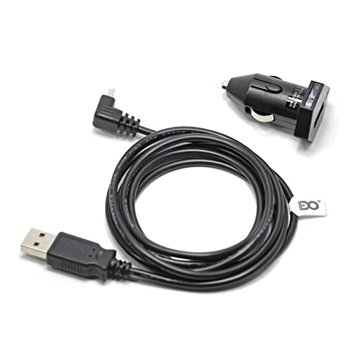 Edo Tech Usb Charger Cable Power Cord Car Adapter For Garmin Nuvi Drive Drivesmart 55Lmt 56Lmt 57Lmt 58Lmt 66Lmt 2497Lmt 2539Lmt 2555Lmt 2557Lmt 2589Lmt 2597Lmt 2598Lmt 2599Lmt With Traffic (5' Long) #TOP4
