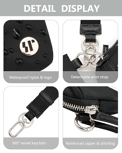 Image of Wallet Wristlet for Women, RFID Wallet Keychain with Dual Pocket | Nylon Wristlet Wallet with Coin Purse, ID Window, Card Holder and Small Wallet Design