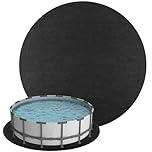 10Ft Hot Tub Mat,Floor on Pool Mat Swimming Pool Mat Floor Protector,Hot Tub Pad Mat,Pool Liner Pad For Above Ground Inflatable Hot Tubs Floor Pad,Portable Spa Pool Accessories (Round 10FT)