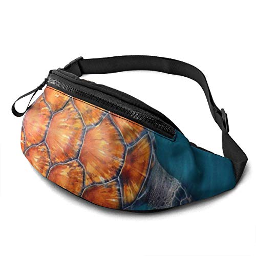 GOSMAO Riñoneras Deportivas,Riñoneras Running con Correa Ajustable,Tortuga Marina,Bolsos de Gimnasio Bolsos Bandolera para Hombre Mujer