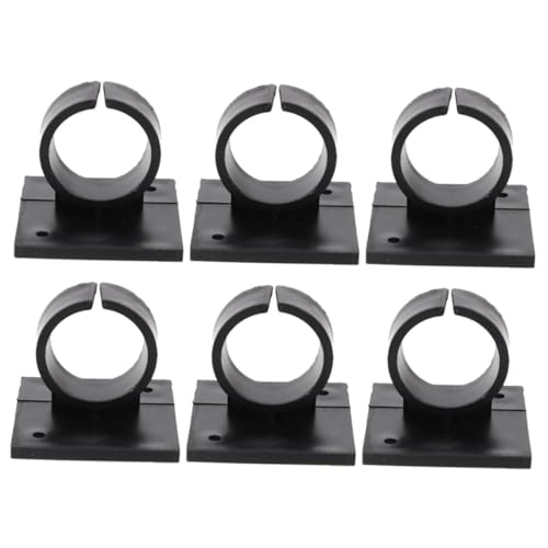 Housoutil Microphone Mount Clips Set of 6 Desk Clamp Holder Adhesive- Sleek Design for Home Office