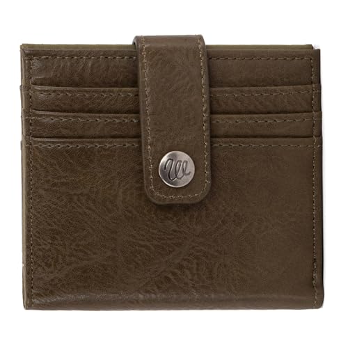 Wrangler Small Wallets for Women Leather Slim Bifold Ladies Mini Purse Credit Card Holder,B2B-WG120-W004GN