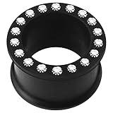 1 Pair of 00 Gauge - 10mm Multi Crystal Stone Setting on Black Soft and Flexible Silicone Double Flared Tunnel Gauge Ear Plug