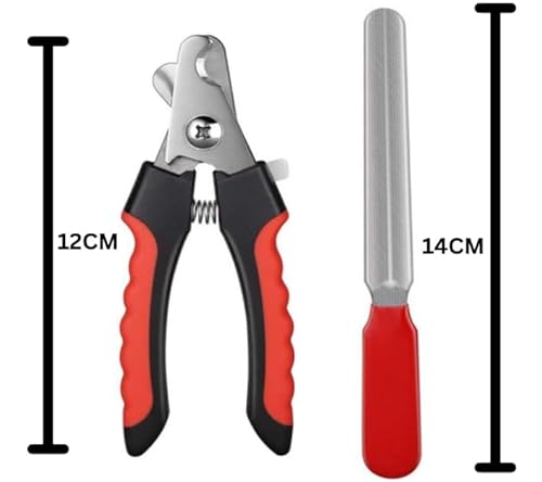 Cortador de Unhas Pet Kit com Alicate e Lixa para Cães e Gatos - Ferramenta de Cuidados para Pets -