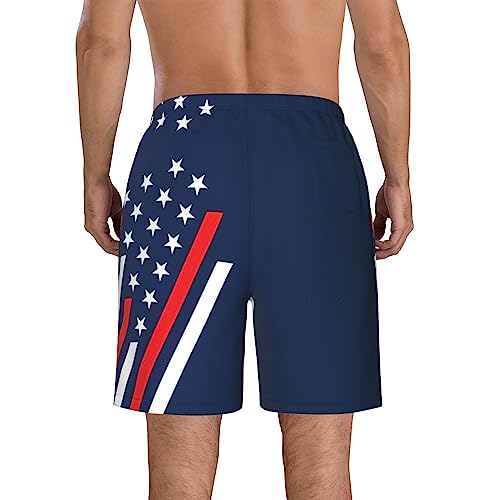 I Pee in Pool Men's Beach Shorts Swim Trunks with Pockets Sports Shorts L4