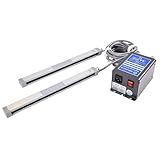 DOJBK Barra De Aire Ionizante con Eliminador De Estática, De Aleación De Aluminio, con Generador De Alto Voltaje De 8 KV Y Aguja De Iones De Acero De Tungsteno, para Electrónica, Plásticos