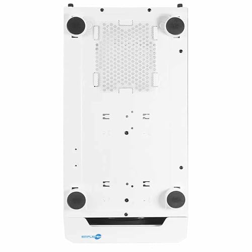 Caja Marco RGB Blanco SIMPLETEK con espacio E-ATX y bahías para tres discos 6