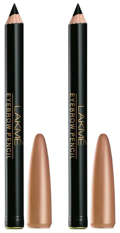 Lakme Eyebrow Pencil, Black, 2 g (Pack of 2)-picture-12