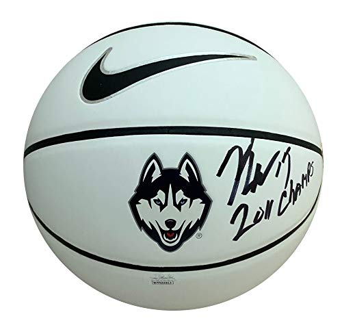 Kemba Walker Autographed UCONN Connecticut Huskies Signed Nike Basketball 2011 CHAMPS JSA COA