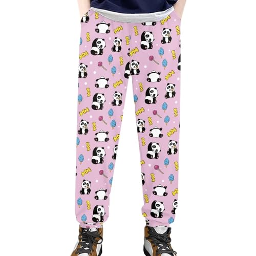 Joggers Girls with Pockets Casual Girls Pajama Pants Soft Classical Sports Sweatpants for Kids Girls3