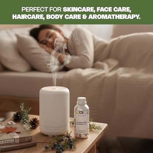 Image of VedaOils Juniper Berry Essential Oil 100ml | 100% Pure, Natural & Undiluted Juniper Berry Oil for Aromatherapy, Calm Mind, Peaceful Sleep, Skin Care & Hair Care