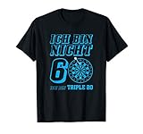 Darts 60. Geburtstag Dart Pfeil Geschenkshirt Dartspieler T-Shirt