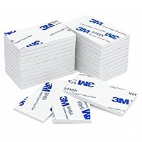 kurkip 20 StüCk Doppelseitiges Klebepads Extra Stark, Schaumstoff Doppelseitiges Klebeban, Ideal FüR Haushalt Diy, Rechteckig 30mm X 50mm Weiß Klebepads Doppelseitig