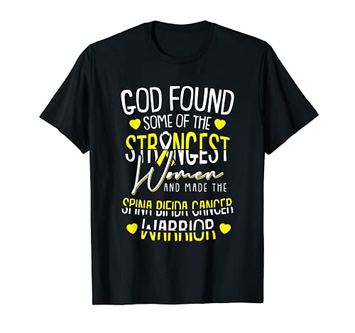 God Found The Strongest Women Spina Bifida Awarenes Warrior Camiseta
