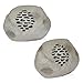 Alpine Corporation QLP952SLR-GR-2 Solar Bluetooth Enabled Rock Speaker, Audio for Pool, Deck, & Patio, 9