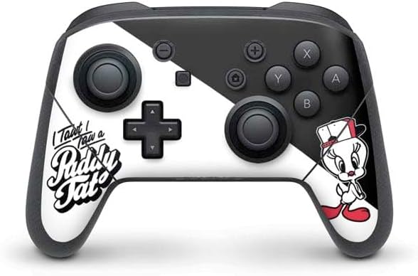 Skinit Decal Gaming Skin Compatible with Nintendo Switch Pro Controller - Officially Licensed Looney Tunes Tweety Bird Double Design