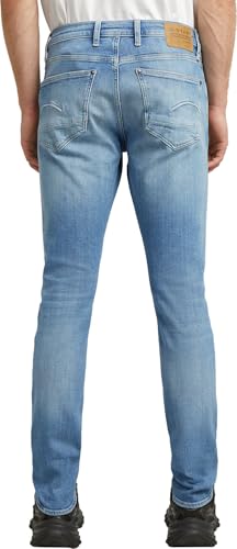 G-STAR Raw - Mens Revend Forward Skinny Jeans, Color Sun Faded Summer Sky, Size: 35W x 32L2